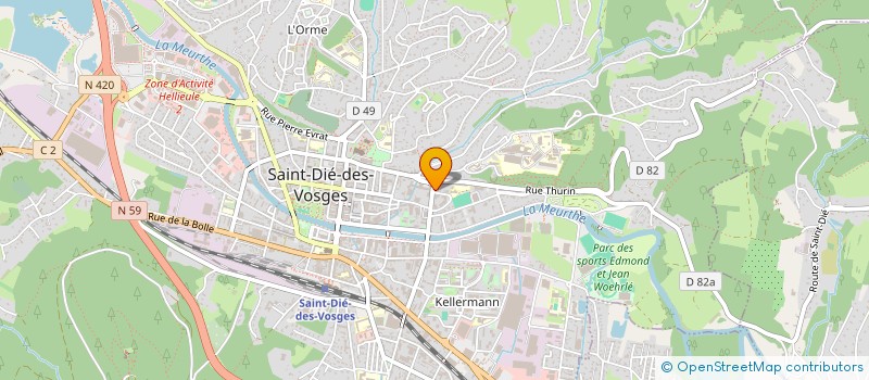 localisation de l'entreprise MONSIEUR CLAUDE RENAUX  SAINT DIE DES VOSGES