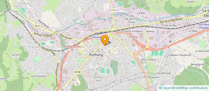 localisation de l'entreprise MONSIEUR CLAUDE RENOUF  FIRMINY