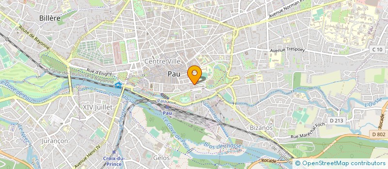 localisation de l'entreprise MONSIEUR CLAUDE REZAI à PAU
