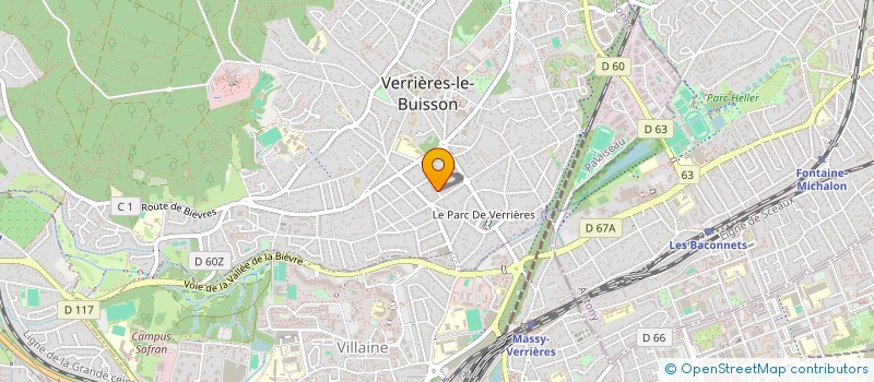 localisation de l'entreprise MONSIEUR CLAUDE RIBEAUCOURT à VERRIERES-LE-BUISSON