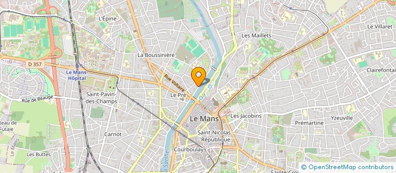localisation de l'entreprise MONSIEUR CLAUDE RIBOT à LE MANS