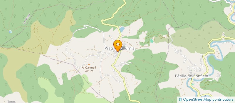 localisation de l'entreprise MONSIEUR CLAUDE RICART  PRATS-DE-SOURNIA