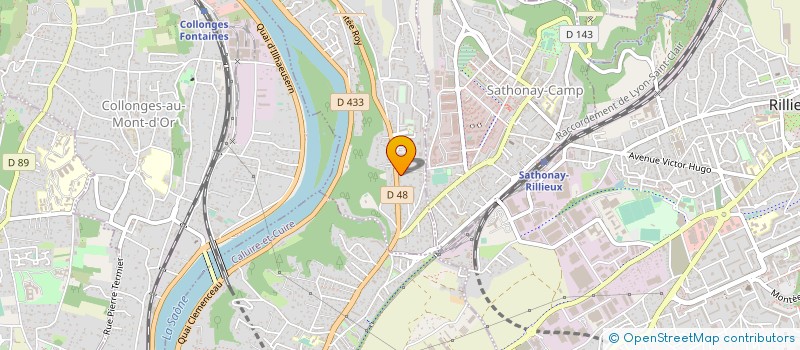 localisation de l'entreprise MONSIEUR CLAUDE RICHARD  FONTAINES-SUR-SAONE