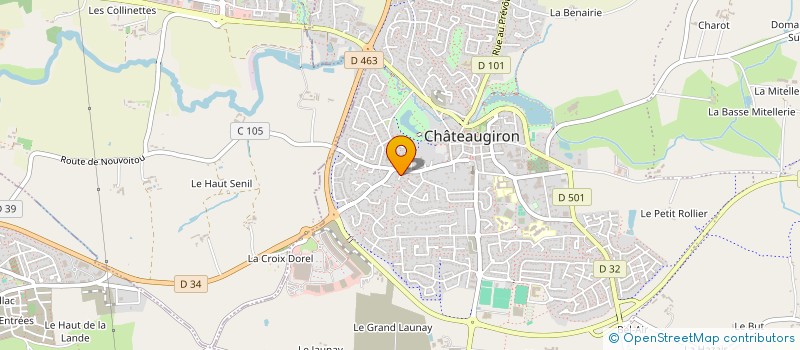 localisation de l'entreprise MONSIEUR CLAUDE RICHARD  CHATEAUGIRON
