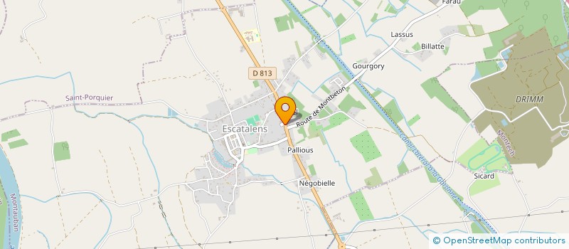 localisation de l'entreprise MONSIEUR CLAUDE RICHARD  ESCATALENS