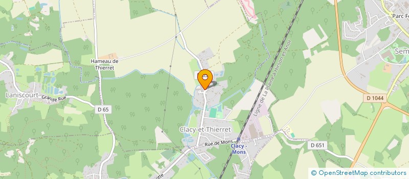 localisation de l'entreprise MONSIEUR CLAUDE RICHE  CLACY ET THIERRET