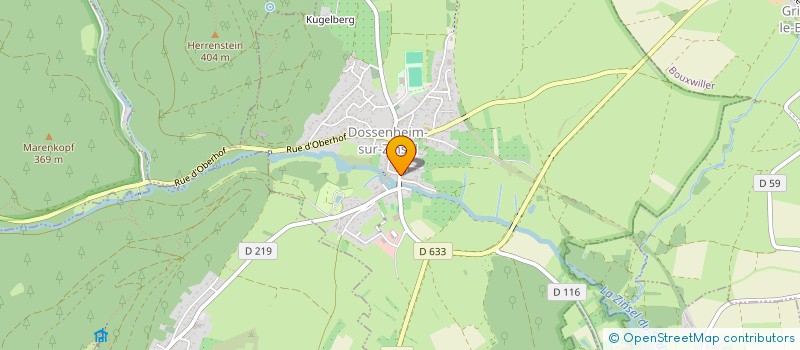 localisation de l'entreprise MONSIEUR CLAUDE RICHERT  DOSSENHEIM-SUR-ZINSEL