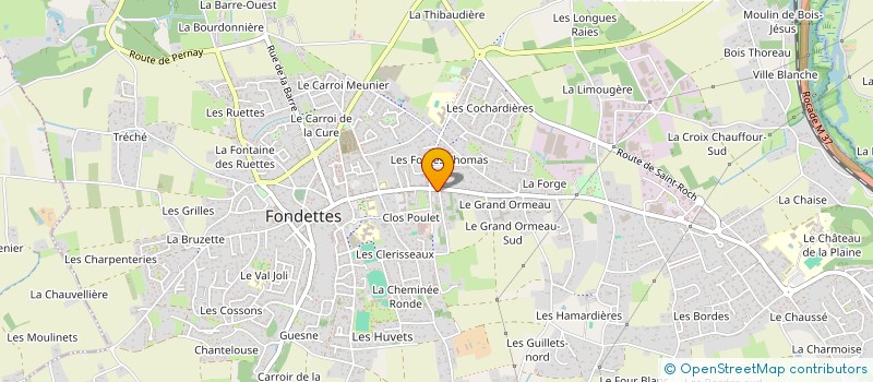 localisation de l'entreprise MONSIEUR CLAUDE RICHEZ  FONDETTES