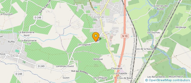 localisation de l'entreprise MONSIEUR CLAUDE RICHON  CAVIGNAC