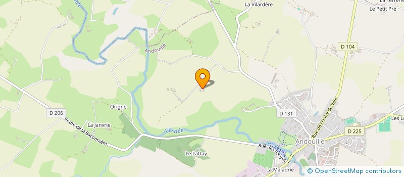 localisation de l'entreprise MONSIEUR CLAUDE RICOULT  ANDOUILLE