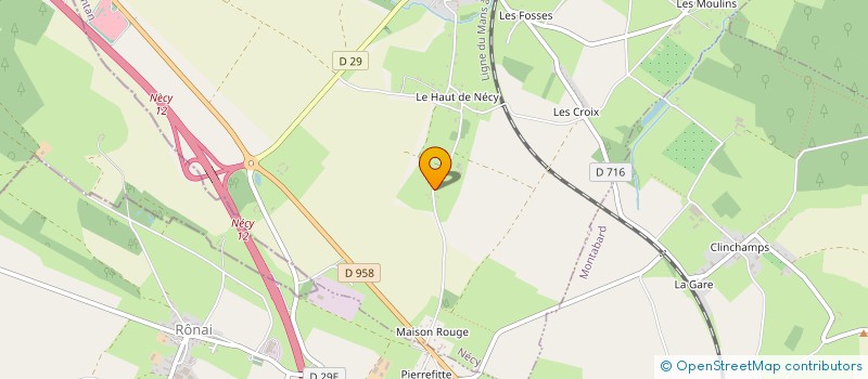 localisation de l'entreprise MONSIEUR CLAUDE RIDEREAU à NECY