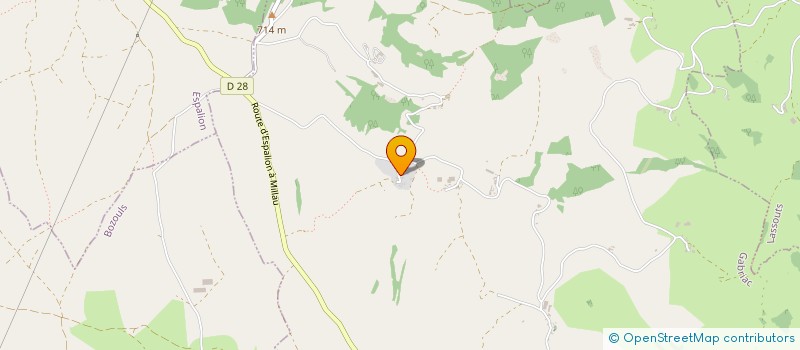 localisation de l'entreprise MONSIEUR CLAUDE RIGAL  RODELLE