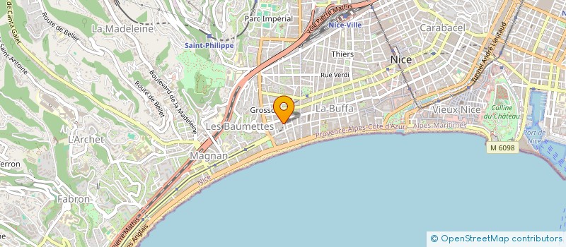 localisation de l'entreprise MONSIEUR CLAUDE RIGAUD à NICE