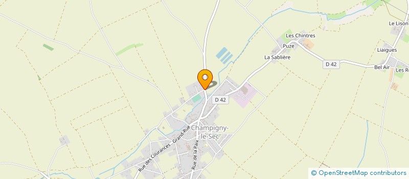 localisation de l'entreprise MONSIEUR CLAUDE RIVIERE à CHAMPIGNY EN ROCHEREAU