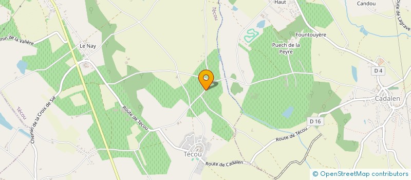 localisation de l'entreprise MONSIEUR CLAUDE RIVIERES  TECOU