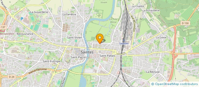 localisation de l'entreprise MONSIEUR CLAUDE RIZZO  SAINTES