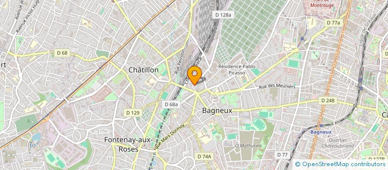 localisation de l'entreprise MONSIEUR CLAUDE ROBERT à BAGNEUX