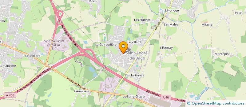 localisation de l'entreprise MONSIEUR CLAUDE ROBERT  SAINT-ANDRE-DE-BAGE