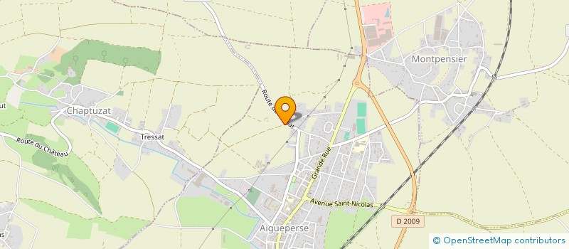 localisation de l'entreprise MONSIEUR CLAUDE ROBIN  AIGUEPERSE