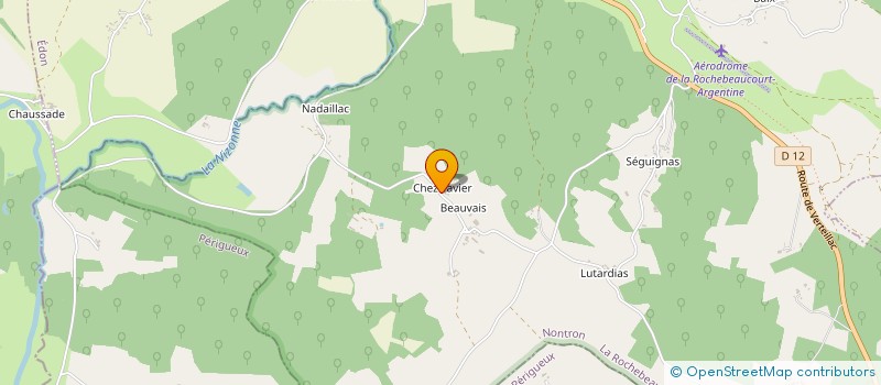 localisation de l'entreprise MONSIEUR CLAUDE ROCHE  MAREUIL EN PERIGORD