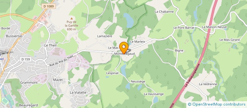 localisation de l'entreprise MONSIEUR CLAUDE ROCHE à SAINT-FREJOUX