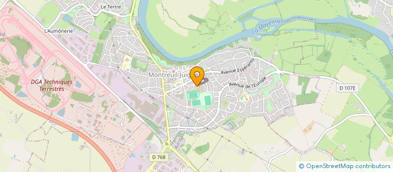 localisation de l'entreprise MONSIEUR CLAUDE ROCHEPEAU  MONTREUIL-JUIGNE