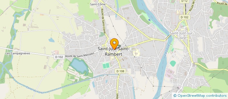 localisation de l'entreprise MONSIEUR CLAUDE ROCHER à SAINT-JUST-SAINT-RAMBERT