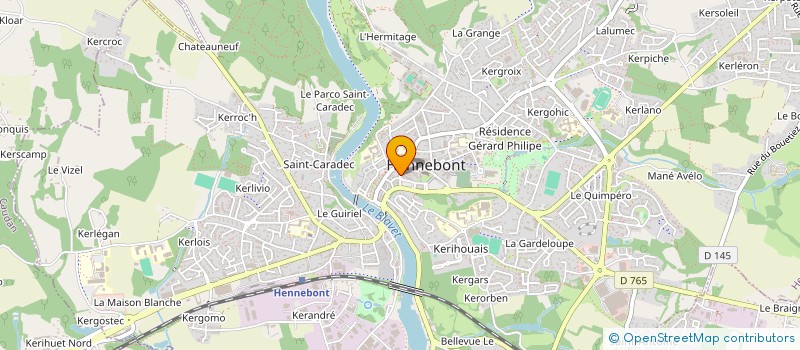 localisation de l'entreprise MONSIEUR CLAUDE ROLLAND  HENNEBONT