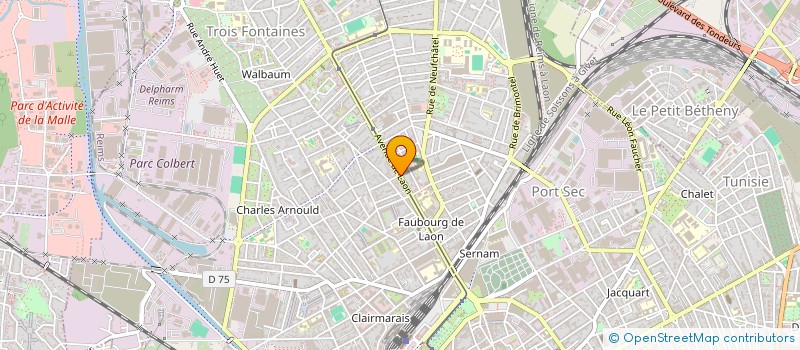 localisation de l'entreprise MONSIEUR CLAUDE ROLLIN  REIMS