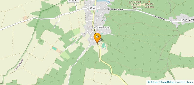 localisation de l'entreprise MONSIEUR CLAUDE RONDET  LE VAUDOUE