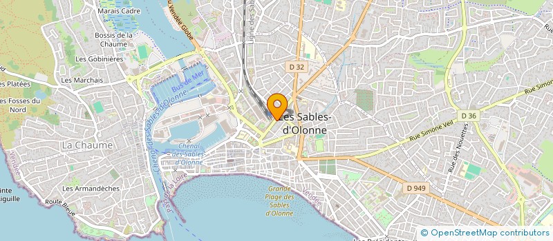 localisation de l'entreprise MONSIEUR CLAUDE ROPERT à LES SABLES D'OLONNE