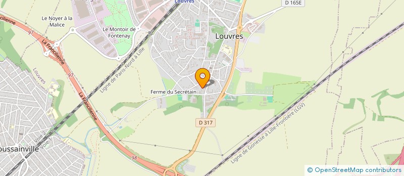 localisation de l'entreprise MONSIEUR CLAUDE ROSSIGNOL  LOUVRES