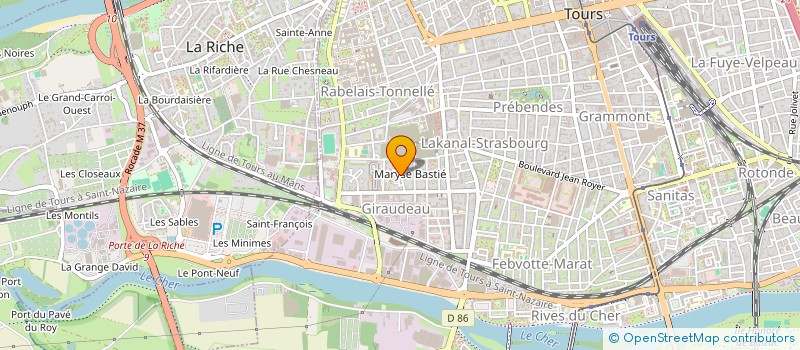 localisation de l'entreprise MONSIEUR CLAUDE ROSSILLON  TOURS