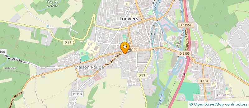 localisation de l'entreprise MONSIEUR CLAUDE ROUAS  LOUVIERS