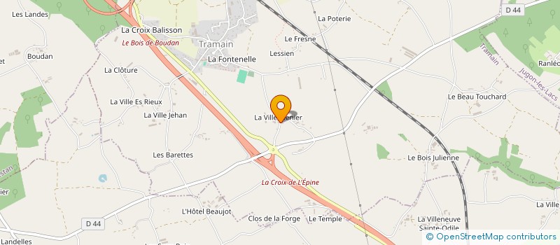 localisation de l'entreprise MONSIEUR CLAUDE ROUAULT  TRAMAIN