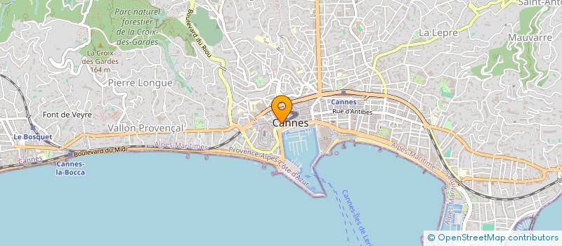 localisation de l'entreprise MONSIEUR CLAUDE ROUSSEAU à CANNES