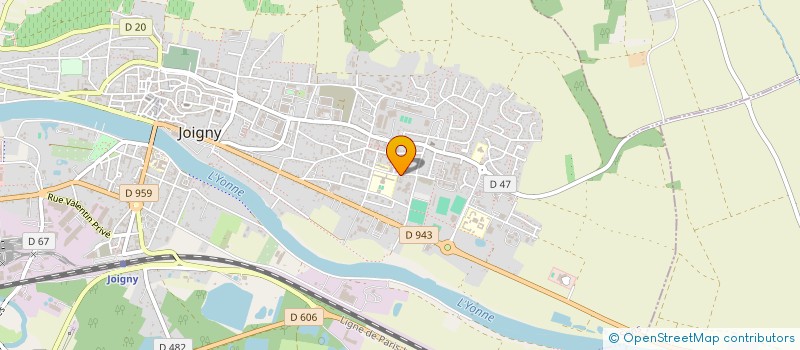 localisation de l'entreprise MONSIEUR CLAUDE ROUSSEAU à JOIGNY