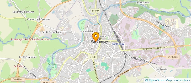 localisation de l'entreprise MONSIEUR CLAUDE ROUSSELIERE  PARTHENAY