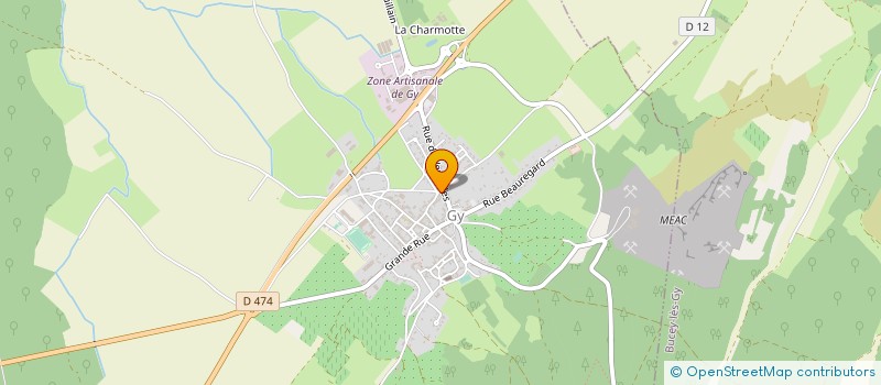 localisation de l'entreprise MONSIEUR CLAUDE ROUSSELLE  GY