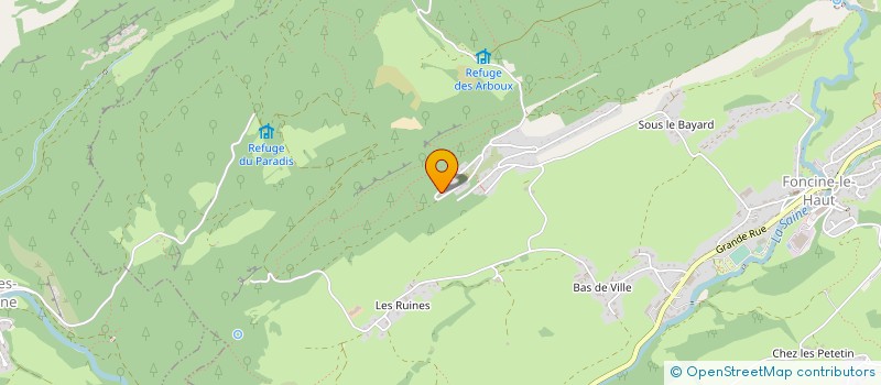 localisation de l'entreprise MONSIEUR CLAUDE ROUSSET  FONCINE-LE-HAUT