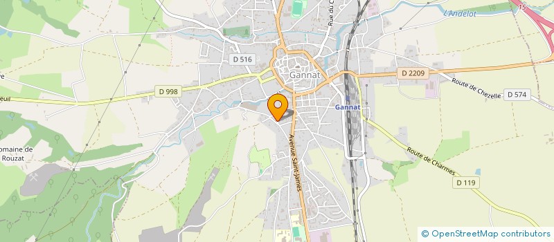 localisation de l'entreprise MONSIEUR CLAUDE ROUX  GANNAT