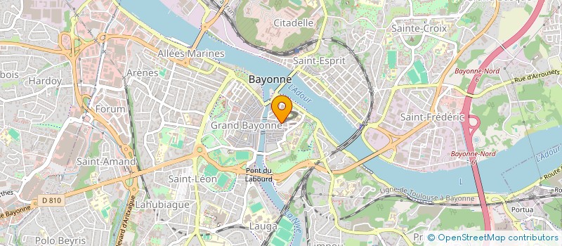 localisation de l'entreprise MONSIEUR CLAUDE ROUX à BAYONNE