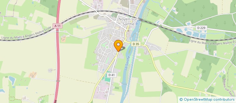 localisation de l'entreprise MONSIEUR CLAUDE ROUZE  NOYEN-SUR-SARTHE
