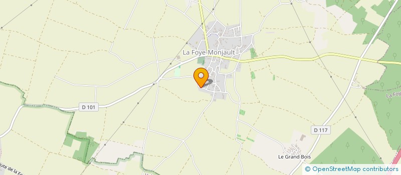 localisation de l'entreprise MONSIEUR CLAUDE ROY à LA FOYE-MONJAULT