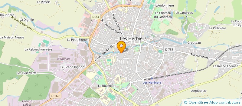 localisation de l'entreprise MONSIEUR CLAUDE ROY  LES HERBIERS