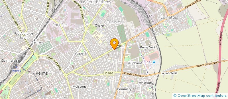 localisation de l'entreprise MONSIEUR CLAUDE RUER  REIMS