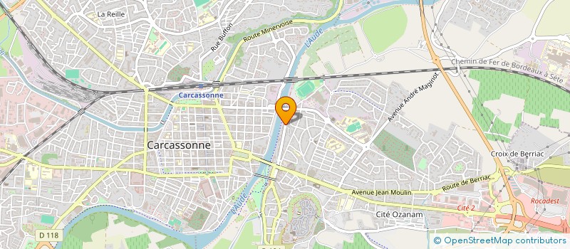 localisation de l'entreprise MONSIEUR CLAUDE RUIZ  CARCASSONNE