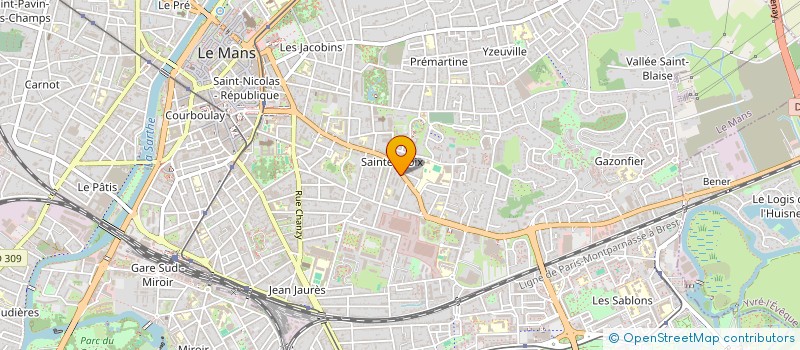 localisation de l'entreprise MONSIEUR CLAUDE SAILLANT à LE MANS