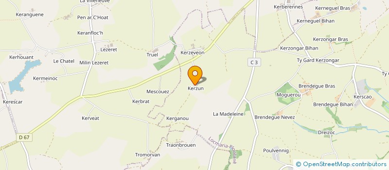 localisation de l'entreprise MONSIEUR CLAUDE SALAUN  PLOUZANE