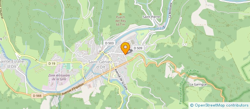 localisation de l'entreprise MONSIEUR CLAUDE SALEIL  SAINT GENIEZ D'OLT ET D'AUBRAC